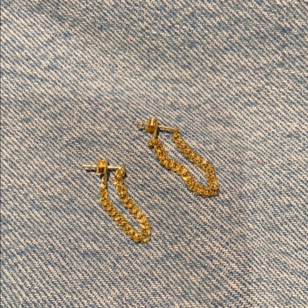 sphere milano chain earrings!